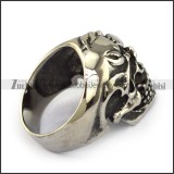 Stainless Steel Scorpion Skull Ring - JR350167