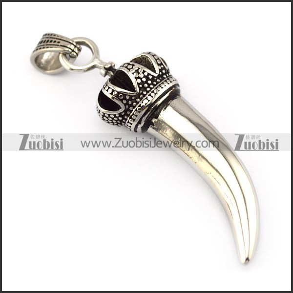 Small Stainless Steel Horn in 44mm Long p005514
