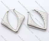 Dimpled Grain Stainless Steel earring - JE050094