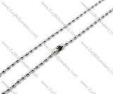600mm long 3mm wide Stainless Steel Ball Chain Necklace -JN150043