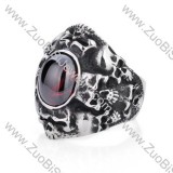 Stainless Steel Stone Ring - JR350027