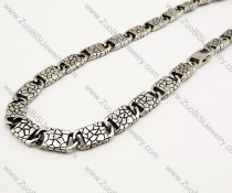 Rugose Stainless Steel Necklace 21 inch -JN170015