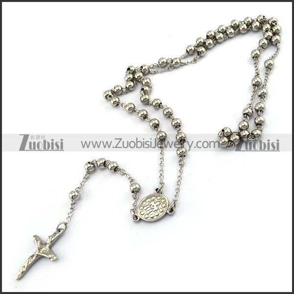 Rosary Necklace Stainless Steel n001603