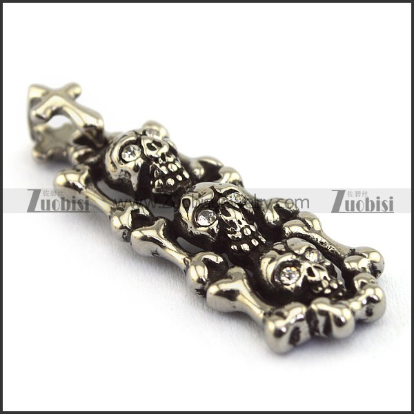 Stainless Steel Skull Pendant -p000746