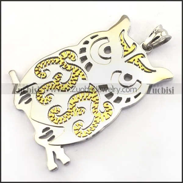 Owl Stainless Steel Pendant p003250