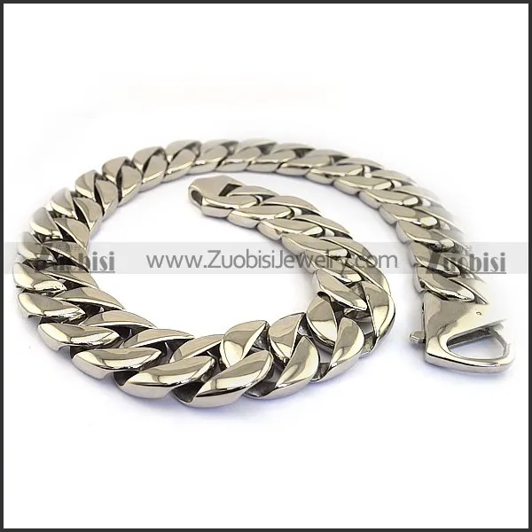 32mm Wide Heavy Weight Punk Necklace with Lobster Clasp n001139