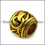 Vintage Gold Plating Steel Bead Charm a000399