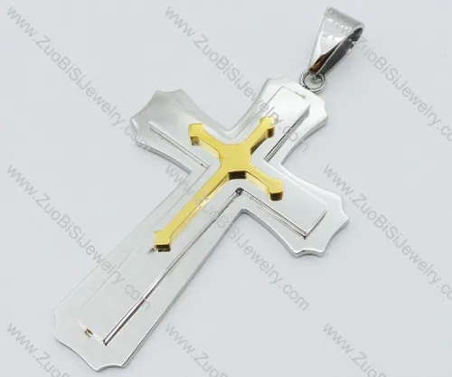Stainless Steel Cross Pendant -JP050583