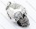 Big Clear Crystal Eye Stainless Steel Skull pendant - JP300022