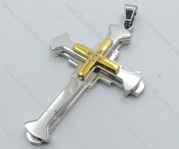 Stainless Steel Cross Pendant -JP050531