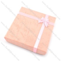 pink square paper jewelry boxes for bracelet pa0006