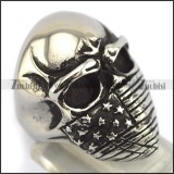 American Flag Skull Ring r003432