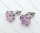 3mm Clear Pink Zircon Stainless Steel earring JE220007
