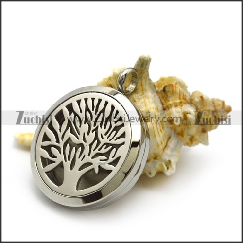 Stainless Steel Tree Hollow Locket Pendant p006371