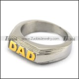 Golden DAD Stainless Steel Casting Ring r004987