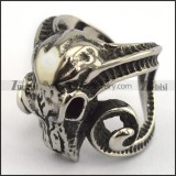 great quality stainless steel casting sheepshead ring -r001056