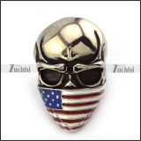 American Flag Skull Biker Small Ring r003927
