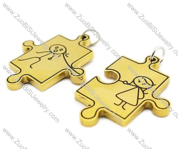 Stainless Steel Lovers Pendant -JP140009