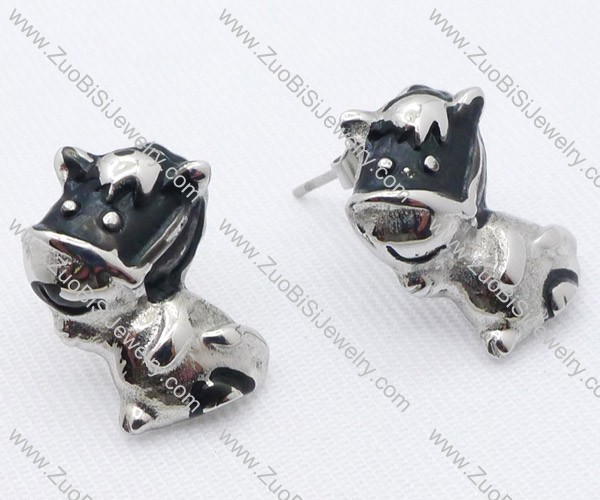 Stainless Steel Cattle Earring - JE050060