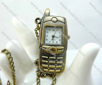 Antique Brass mobile phone Cellphone Pocket Watch Chain - PW000031