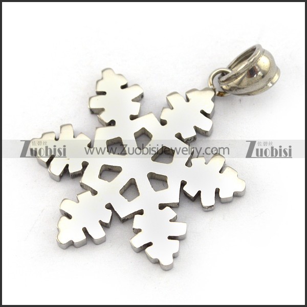 Stainless Steel Snowflake Charm p004069