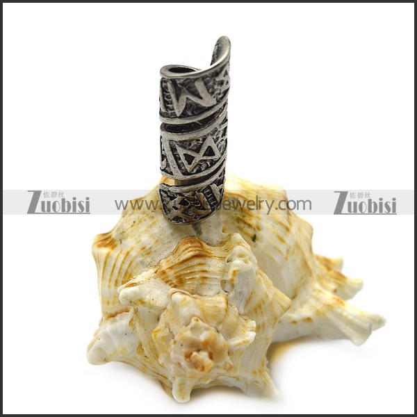 viking stainless steel rune beard bead ring for mens​ a000596