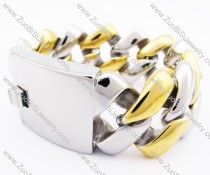 Two Tones Men's Stainless Steel Bracelet - JB200157