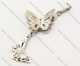 Stainless Steel Butterfly Pendant -JP140056