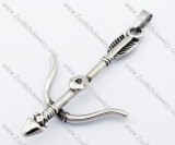 Stainless Steel bow and arrow Pendant-JP330066