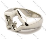 Stainless Steel Stone Ring -JR080010