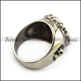 peace sign symbol ring formed by many skulls r001409