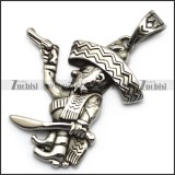 stainless steel casting fat mexican pendant p006715