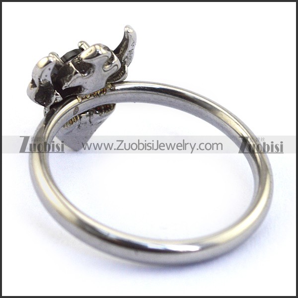 black zircon love rings for women r002080