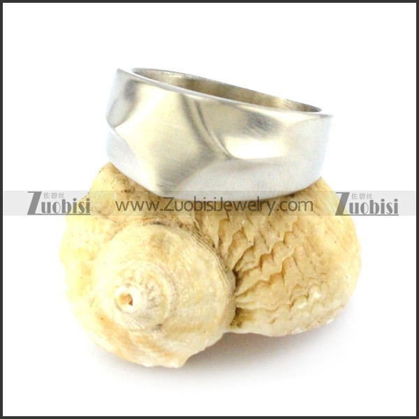 unique silver stainless steel blank signet ring r004686