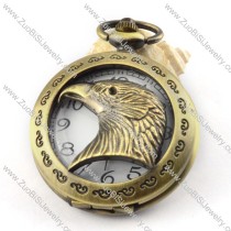 Vintage Brass Eagel Pocket Watch with Chain for Unisex -pw000344
