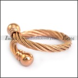 Rose Gold Adjustable Wire Ring r003828