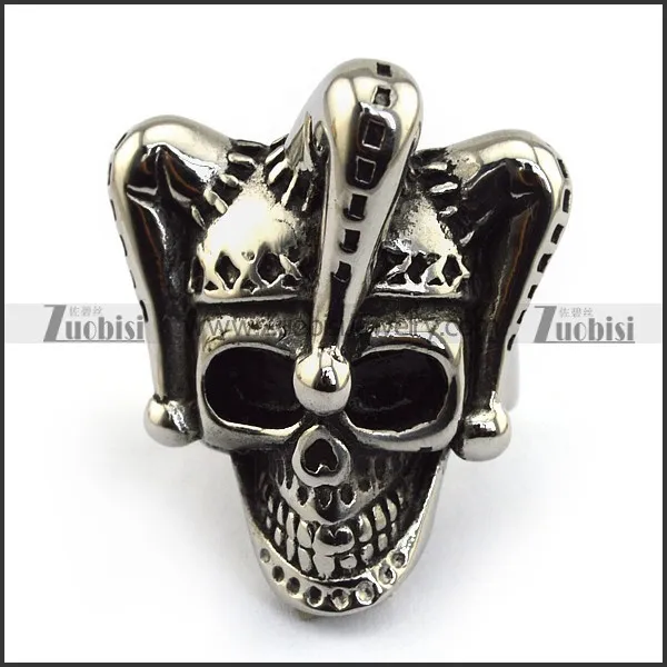 Clown Skull Ring r003628