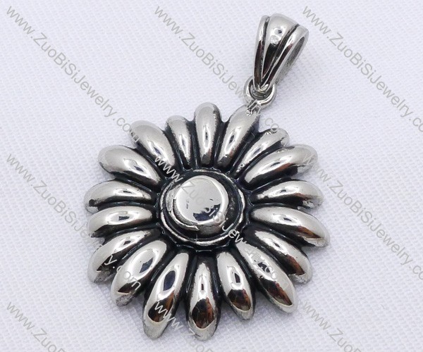 Stainless Steel sunflower Pendant - JP170133