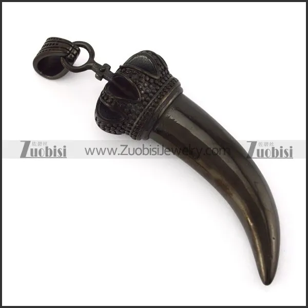 Black Stainless Steel Horn p005537