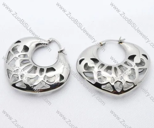 Hollowing Heart Shaped Stainless Steel earring - JE050093