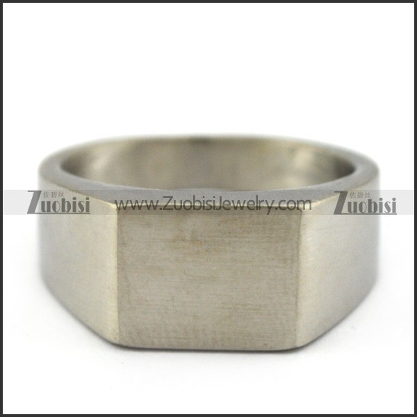 blank stainless steel signet ring with cheap wholesale price r004690