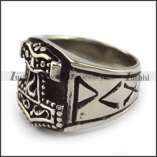 Hammer Stainless Steel Ring r003941