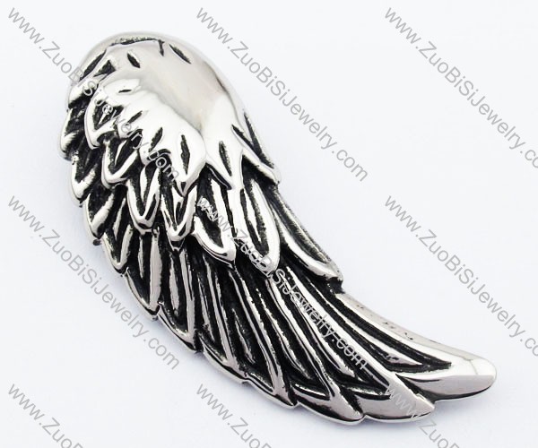 Vintage Stainless Steel plumage Pendant-JP330050