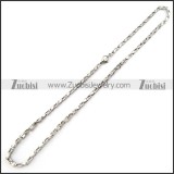 4MM Wide Stainless Steel Box Chain in 600MM Long n001525