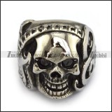 Stainless Steel Skull Ring - JR350153