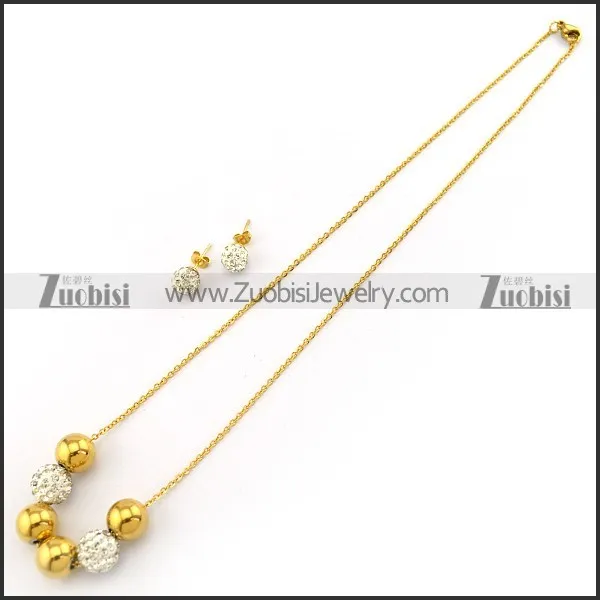 Rhinestone Ball Jewelry Set s001926