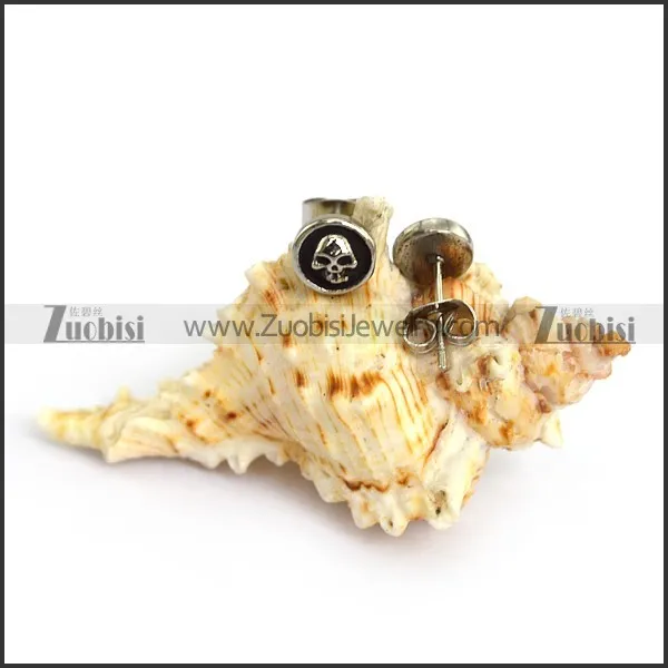 Stainless Steel Skull Earrings e001235