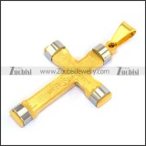 24K Gold Plated Cross Pendant p001601