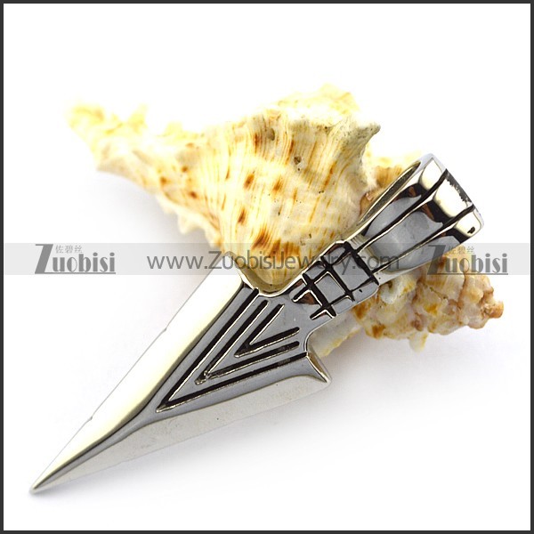 SS Arrow Head Pendant p004877