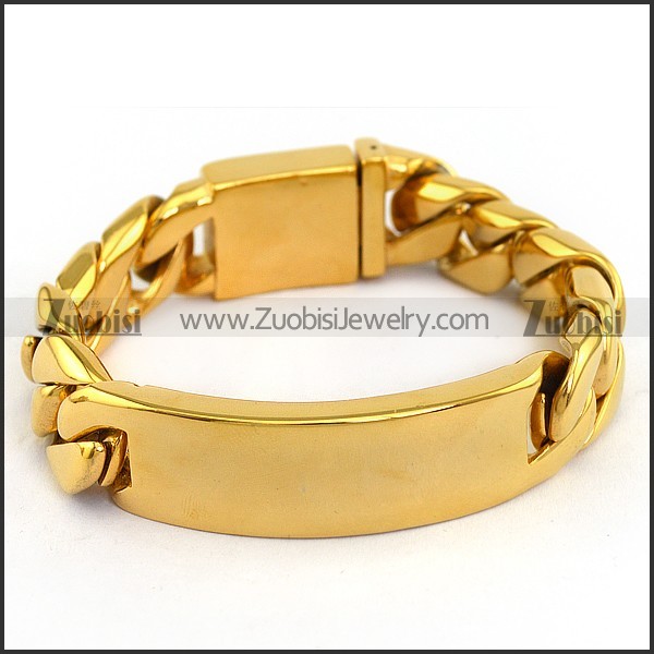 Golden Heavy Tag Bracelet b004690